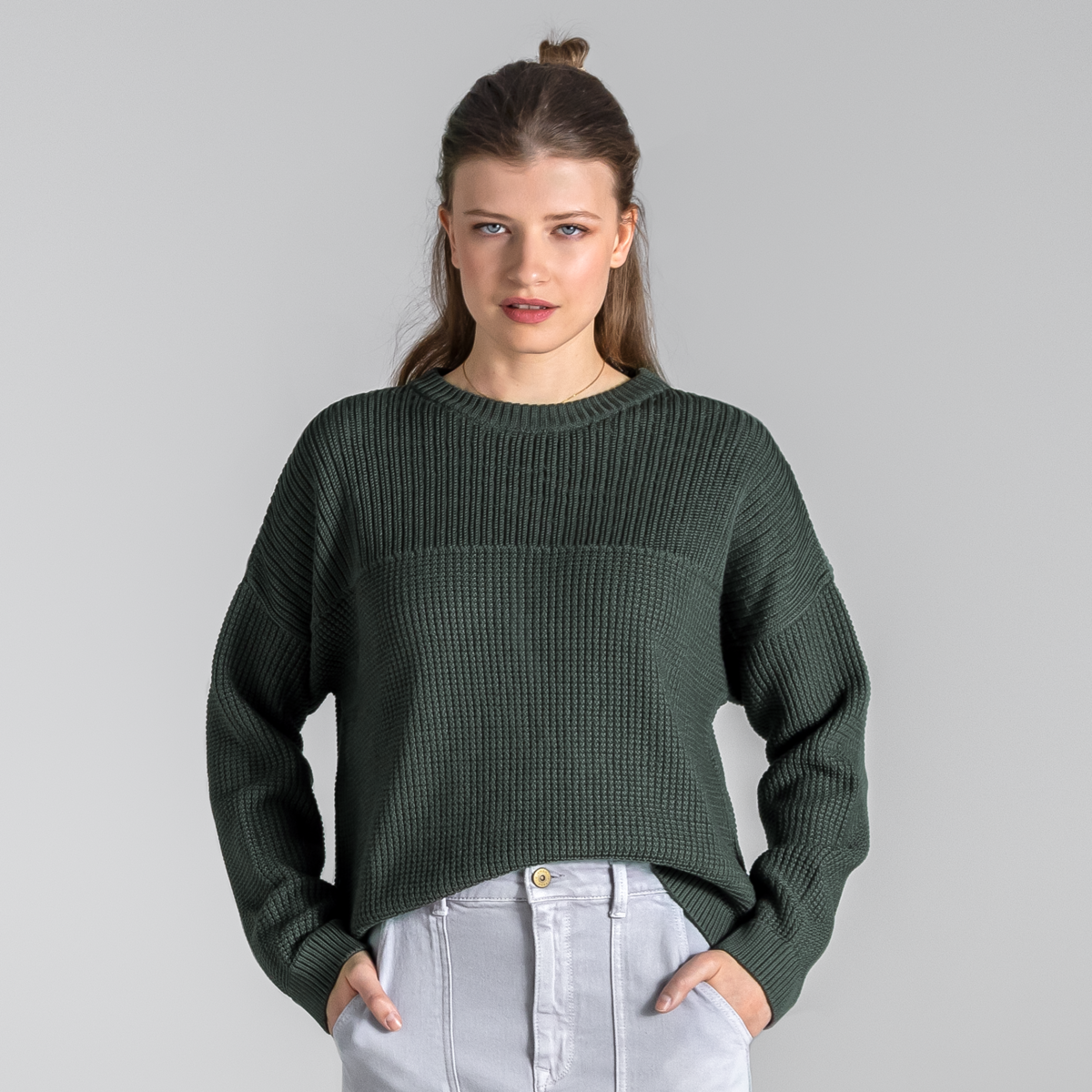 Khaki Women Sweater