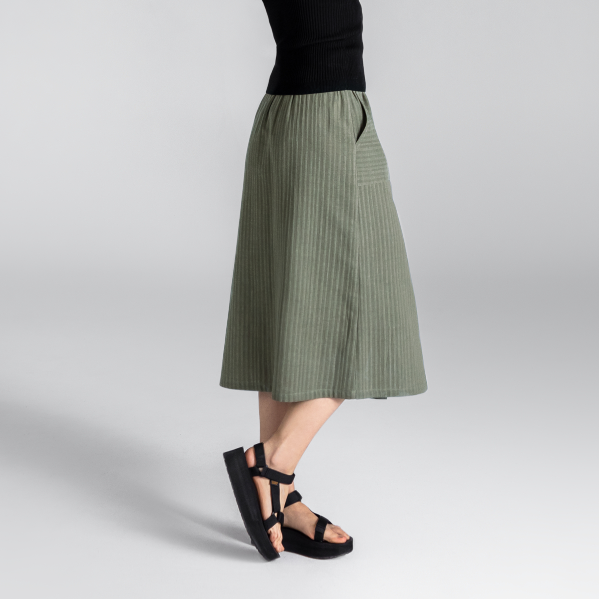 Khaki Women Skirt