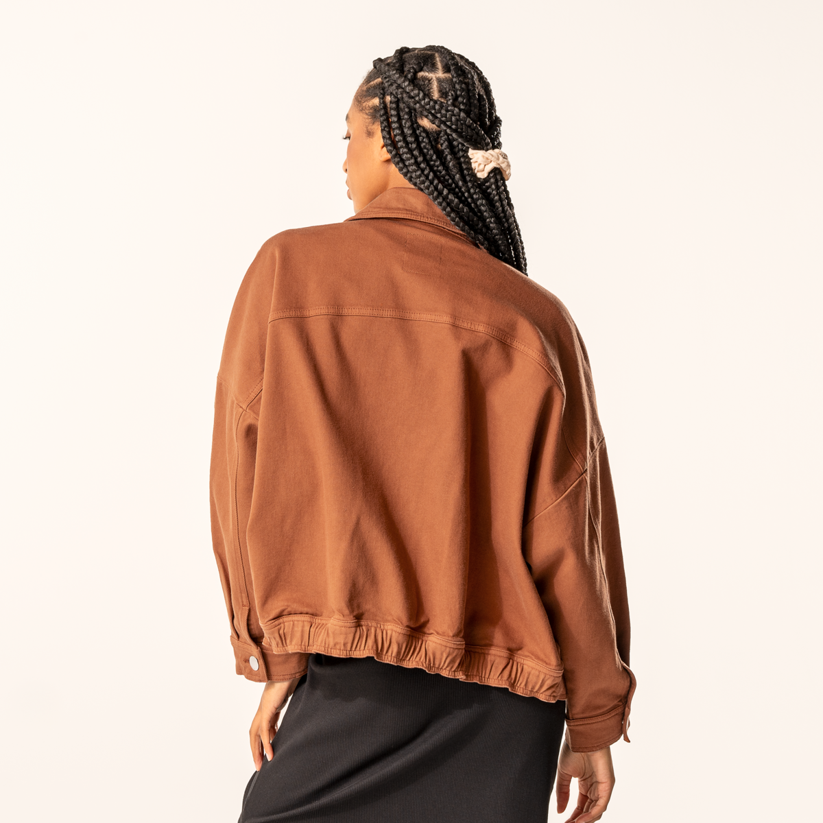 Brown Women Denim jacket