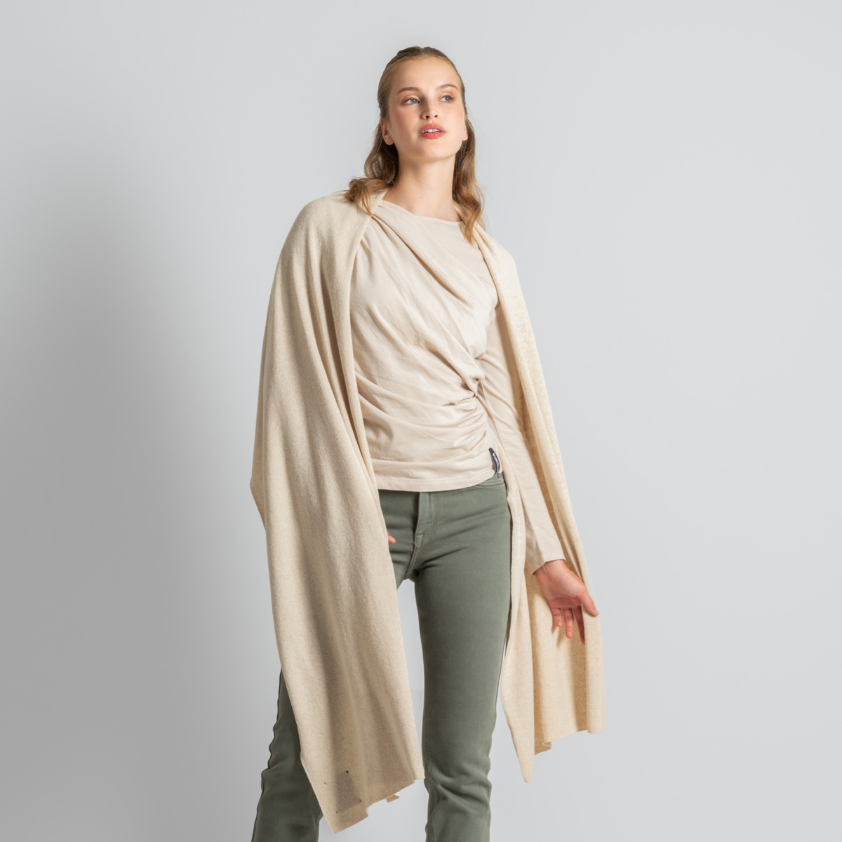 Beige Women Scarf