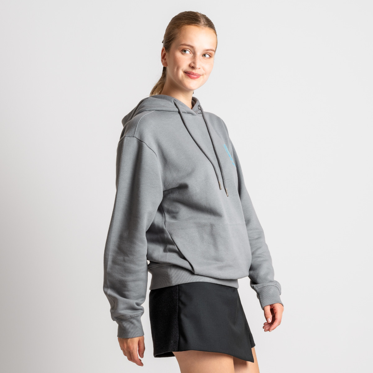 Grau Damen Hoodie