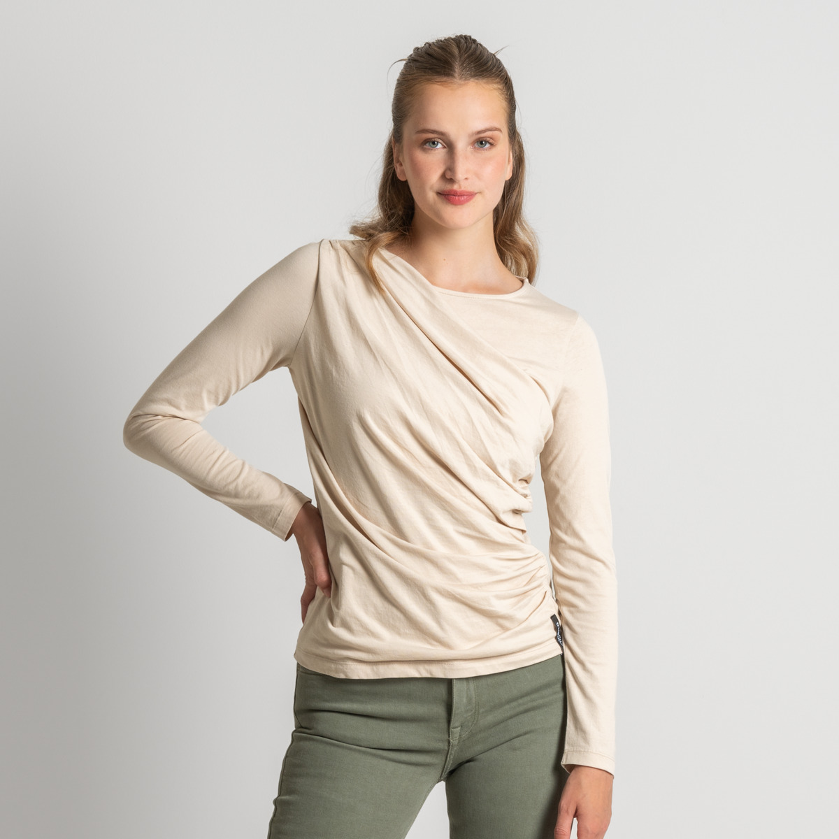 LIVING CRAFTS ELIN - Langarm Shirt - Sand