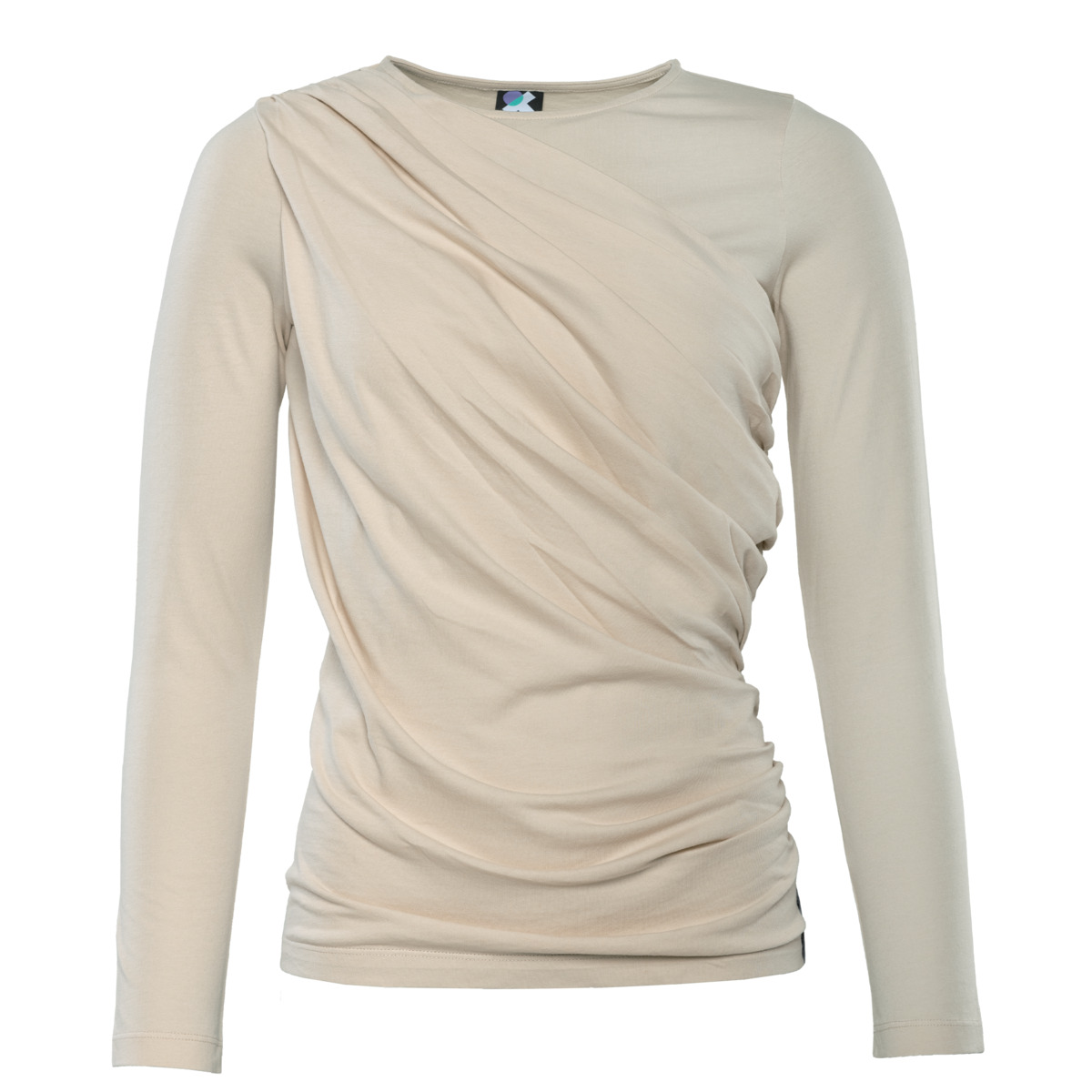 Beige Long-sleeved shirt, ELIN