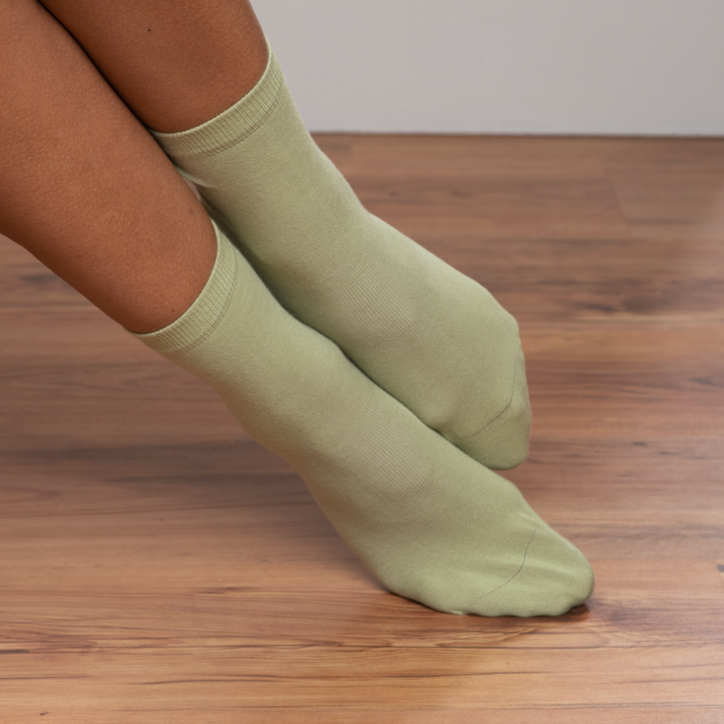 Grüne Socken, 2er-Pack Damen