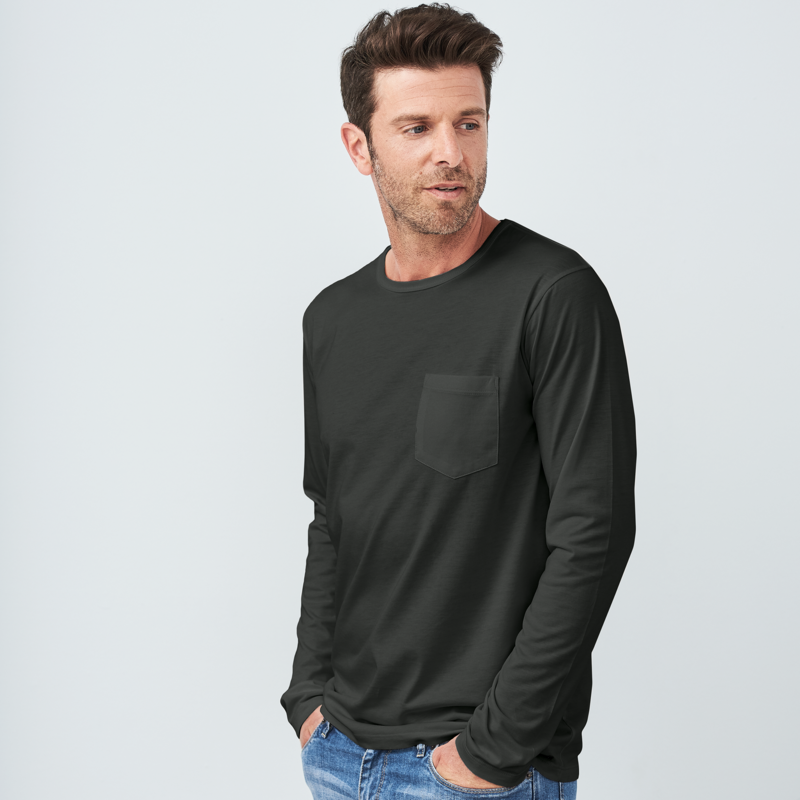 Pima cotton long-sleeved shirt
