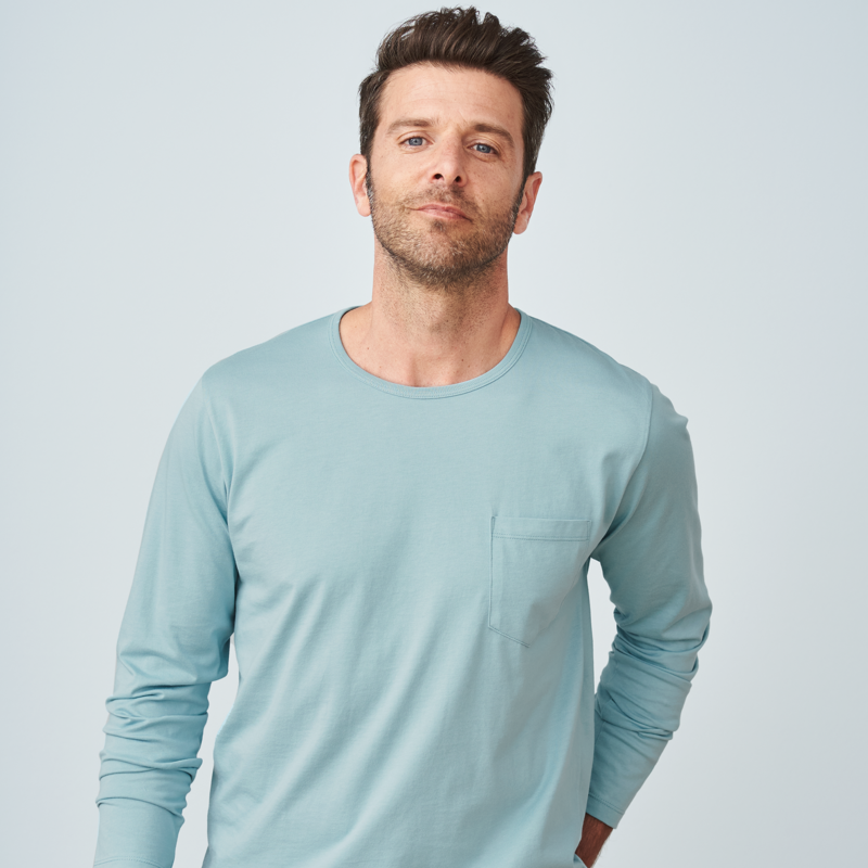 Pima cotton long-sleeved shirt 