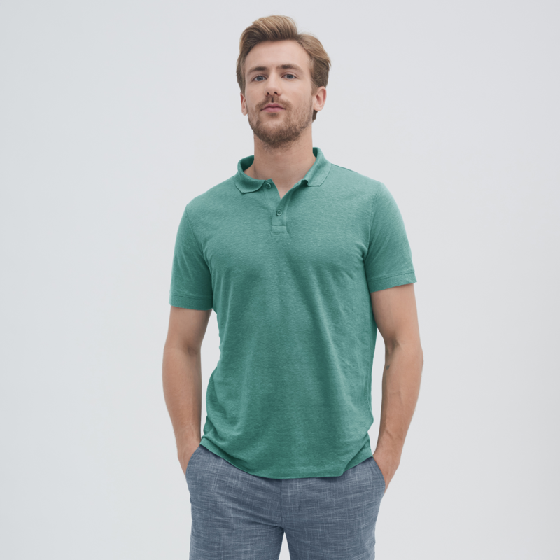 Turquoisee Polo Hommes