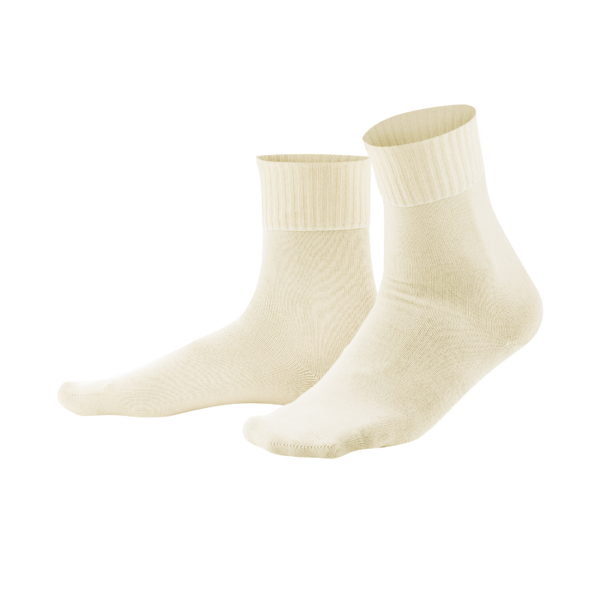 Beigee Komfort-Socken Damen