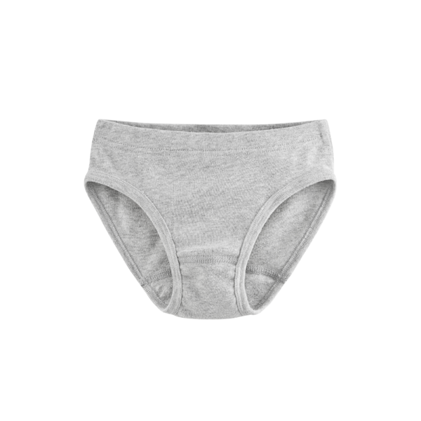 Boys' organic cotton briefs, melange grey, Kids' Underwear