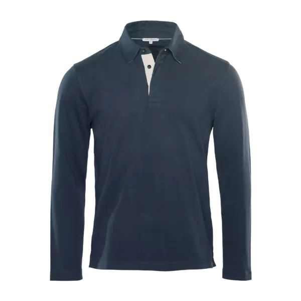 Blaue Langarm Shirt Herren