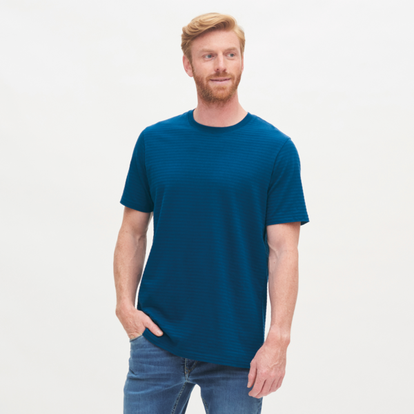 Blaue T-Shirt Herren
