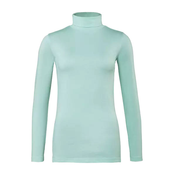 Blaue Rollkragenshirt Damen