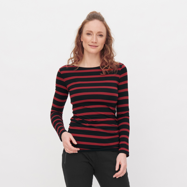 Stripede Long-sleeved shirt Women long-sleeved sweatshirt