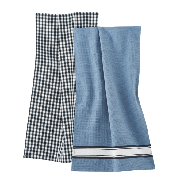 Bluee Dish towels, pack of 2 Home