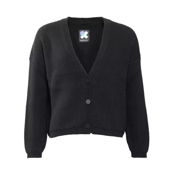 Noire Cardigan boxy Femmes