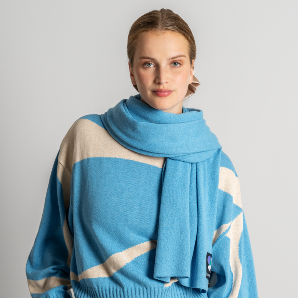 Bluee Scarf Women